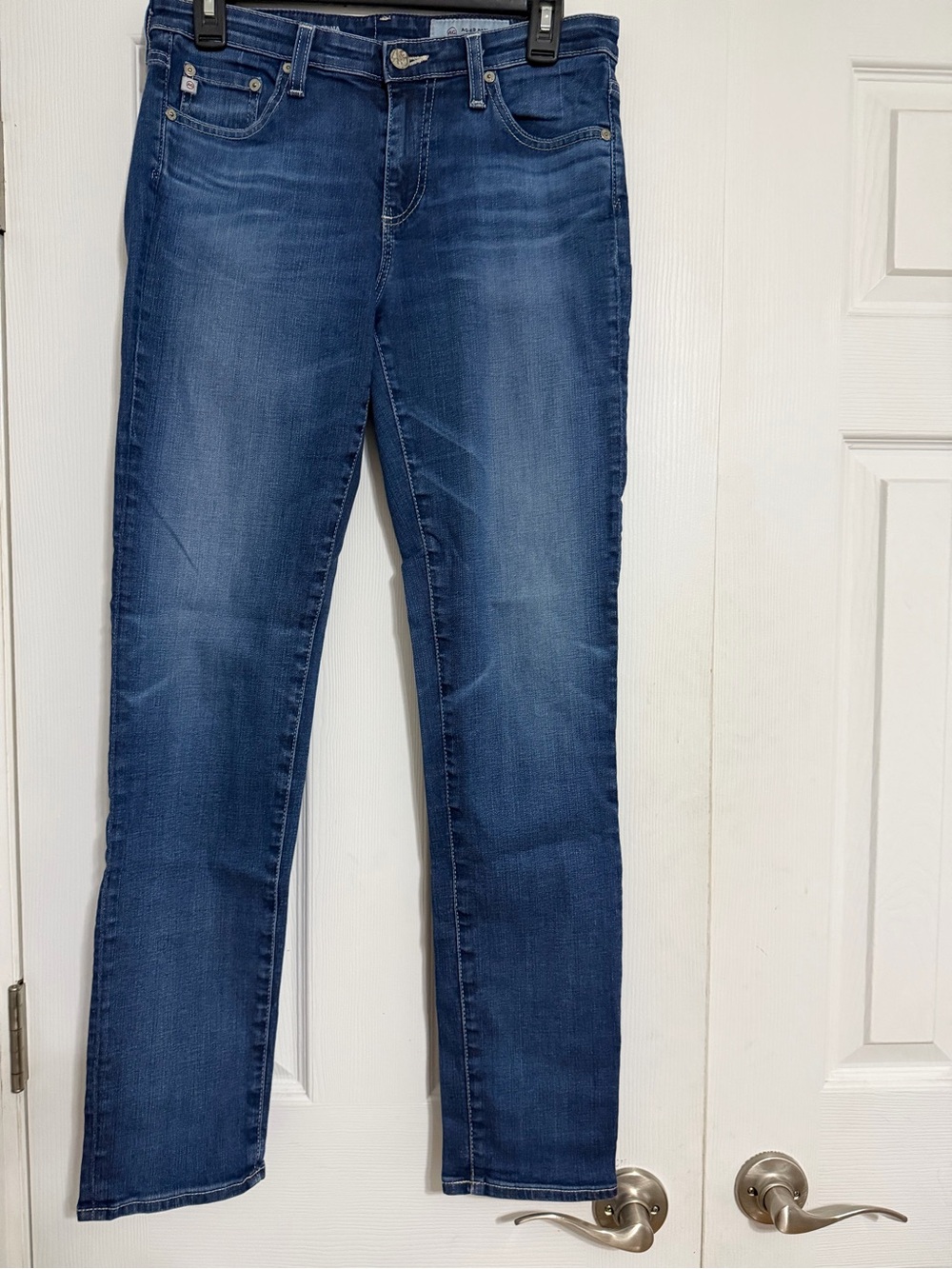 AG Adriano Goldschmied the prima mid rise cigarette jeans size 28 waist is 30
